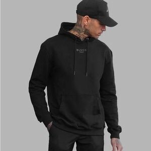 BLVCK PARIS Luxury french Men's Black Hoodie Sz 3XL